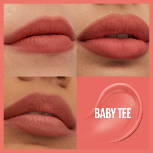Maybelline Super Stay Teddy Tint Long Lasting Matte Lip Tint - 0.17 fl oz - 25 Baby Tee - Image 2
