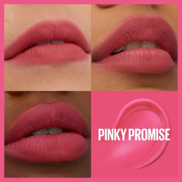 Maybelline Super Stay Teddy Tint Long Lasting Matte Lip Tint - 0.17 fl oz- 45 Pinky Promise - Image 2