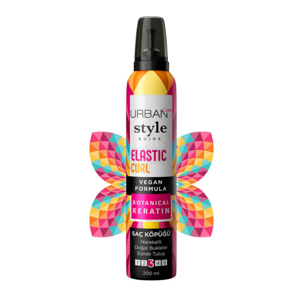 Urban Care Style Guide Elastic Curl Hair Mousse 200ml - Image 3