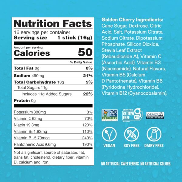 Liquid IV Hydration Multiplier - Golden Cherry | Electrolyte Powder Drink Mix | 1 Pack (16 Servings) - Image 5