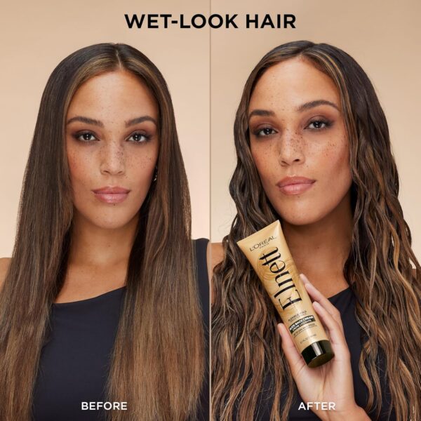 L'Oreal Paris Elnett Slick Back Styling Cream, Anti-Frizz Hair Cream for Flexible Hold, Frizz Control, Polished Shine and Slick Finish, 5.1 Fl Oz - Image 8