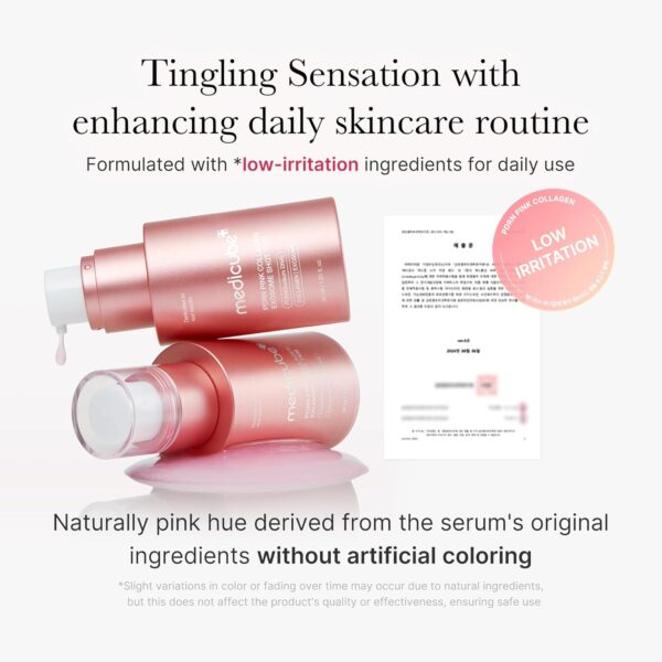 medicube PDRN Pink Collagen Exosome Shot Serum 7,500 PPM | Liquid Skin Booster | Exosome, Salmon DNA PDRN, Spicules | Uneven Skin Tone, Pore Care, Skin Texture | Korean Skin Care 1.01 fl.oz - Image 5