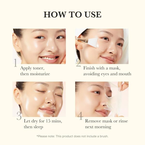medicube Kojic Acid Turmeric Overnight Wrapping Peel Off Mask – Brightens & Defends Against Skin Stress for a Clear, Glowing Complexion, Korean Skincare, 2.53 fl. oz. - Image 8