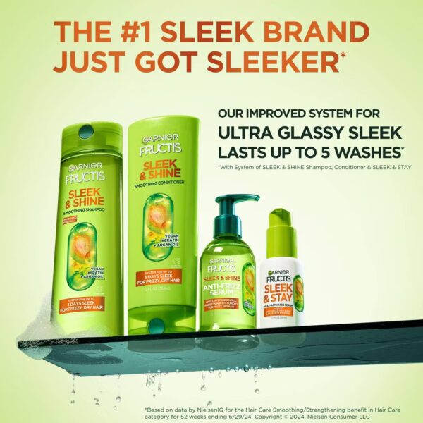 Garnier Fructis Sleek & Shine Sleek & Stay Heat-Activated Hair Serum - 1.7 fl oz - Image 9