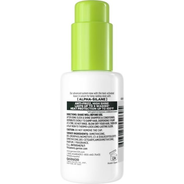 Garnier Fructis Sleek & Shine Sleek & Stay Heat-Activated Hair Serum - 1.7 fl oz - Image 3