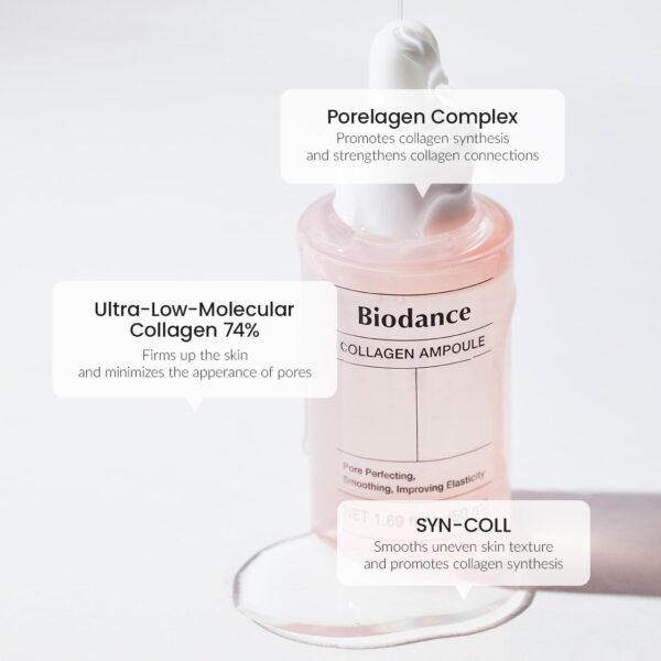 Biodance Collagen Ampoule | Korean Collagen Serum for Face, Pore Minimizing & Anti Aging Face Serum | 1.69 fl. oz - Image 4