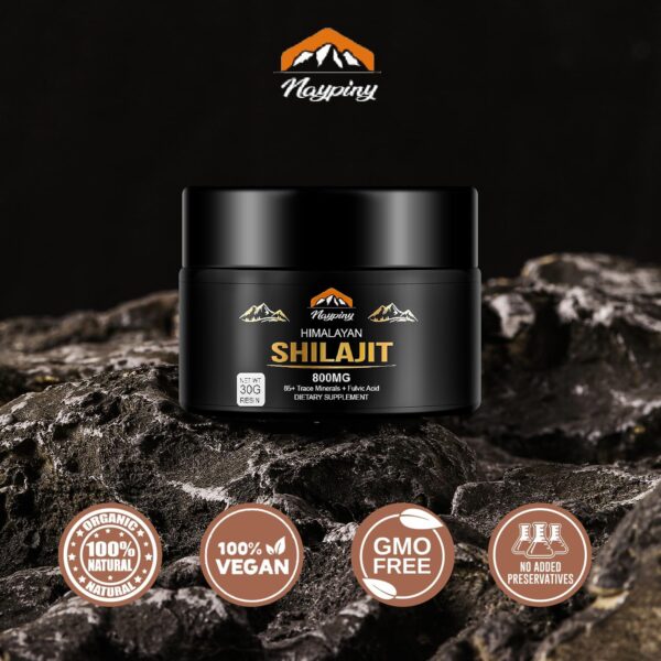 Shilajit Pure Himalayan Organic Shilajit Resin, 800mg Gold Grade Natural Shilajit for Men & Women, with 85+ Fulvic Acid & Trace Minerals, Energy Boost, Immune Support, 30 Grams - Image 8