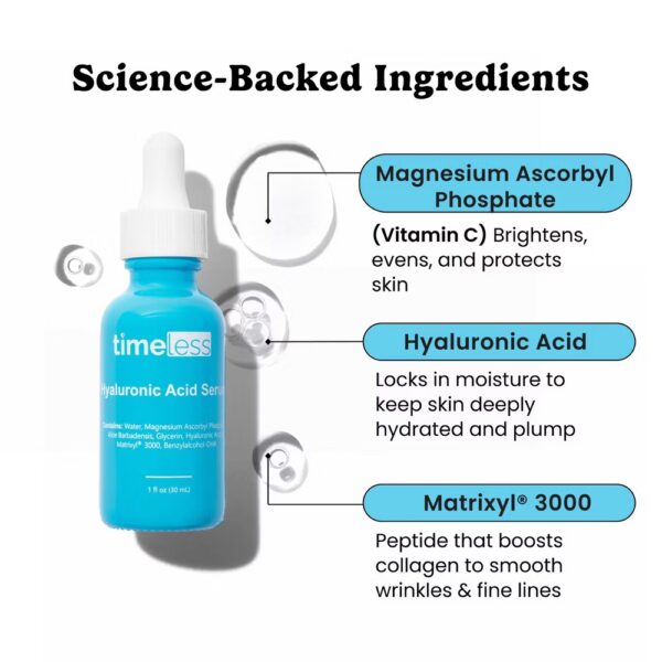 Timeless Skin Care Hyaluronic Acid Vitamin C Serum 1oz - Image 5