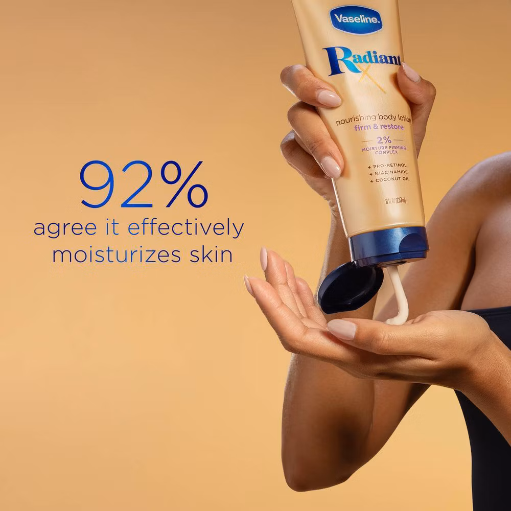 Vaseline Radiant X Firm & Restore Nourishing Body Lotion - 8 fl oz - Image 8