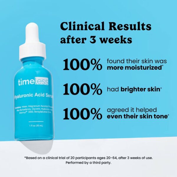 Timeless Skin Care Hyaluronic Acid Vitamin C Serum 1oz - Image 4