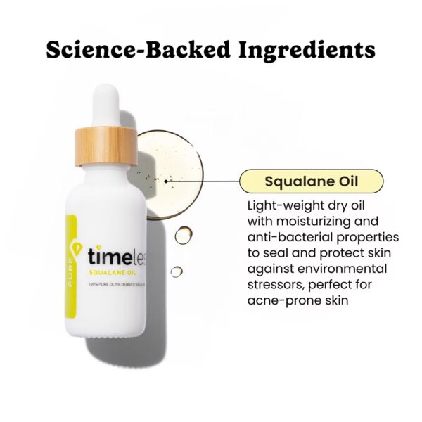 Timeless Skin Care 100% Pure Squalane Oil - 1 fl oz - Image 5