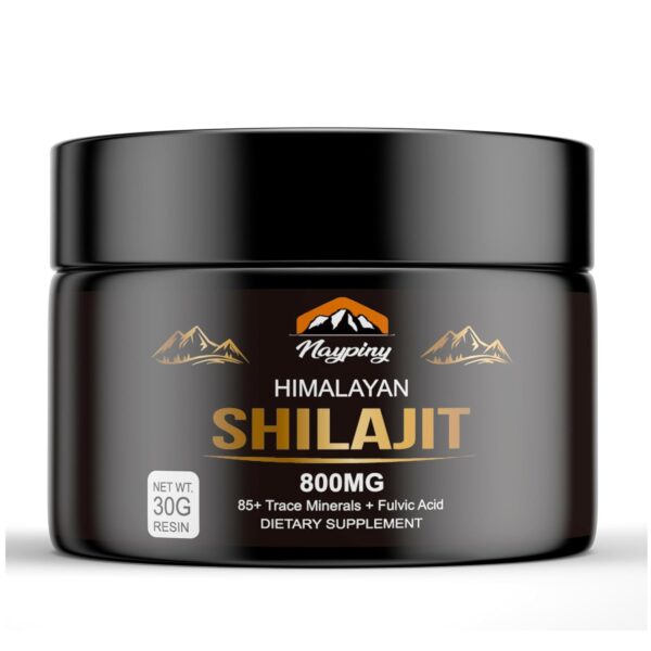 Shilajit Pure Himalayan Organic Shilajit Resin, 800mg Gold Grade Natural Shilajit for Men & Women, with 85+ Fulvic Acid & Trace Minerals, Energy Boost, Immune Support, 30 Grams