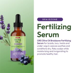 ORS Olive Oil Braidzone Fertilizing Serum with Lavender, Acai & Biotin for Hair & Scalp 2 oz  (Online Only)