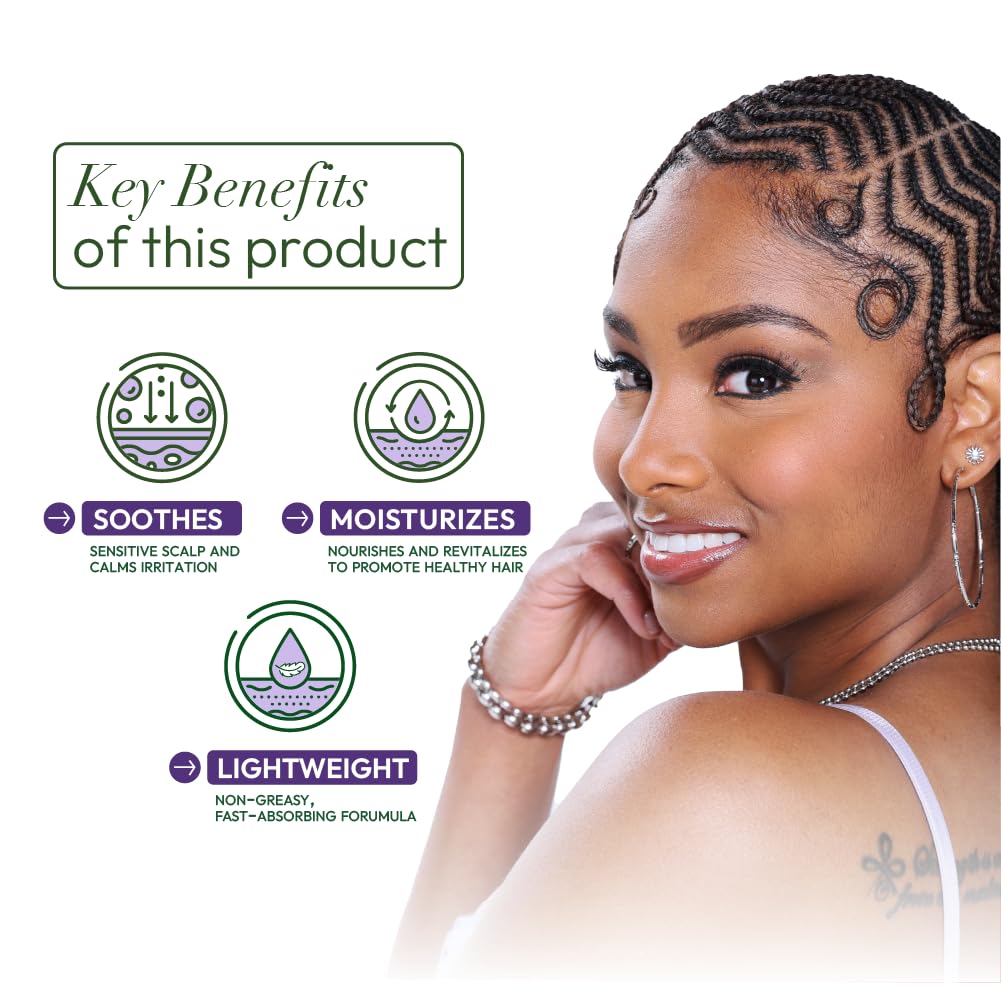 ORS Olive Oil Braidzone Soothing Scalp Oil with Lavender, Acai & Biotin for Nourishment 4.3 oz (Online Only) - Image 6