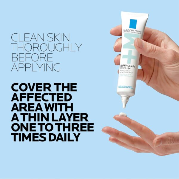 La Roche-Posay Effaclar Salicylic Acid Acne Treatment For Face, Mattifying Gel Cream Spot Treatment for Blackheads, Whiteheads & Stuborn Acne, Prevents New Pimples, Non-Greasy, Sensitive Skin Safe 40ml - Image 9