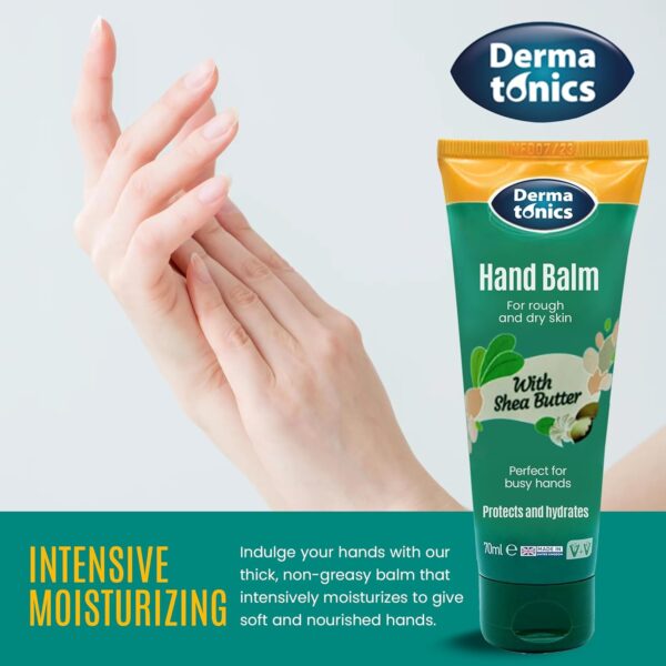 Dermatonics Natural Hand Care Balm | Shea Butter and Urea Formula for Rough, Dry Skin and Cracking | Expert Formulated and Paraben-free | Moisturizing Cream for Soft and Nourished Hands | 2.37 fl oz  (Online Only) - Image 5