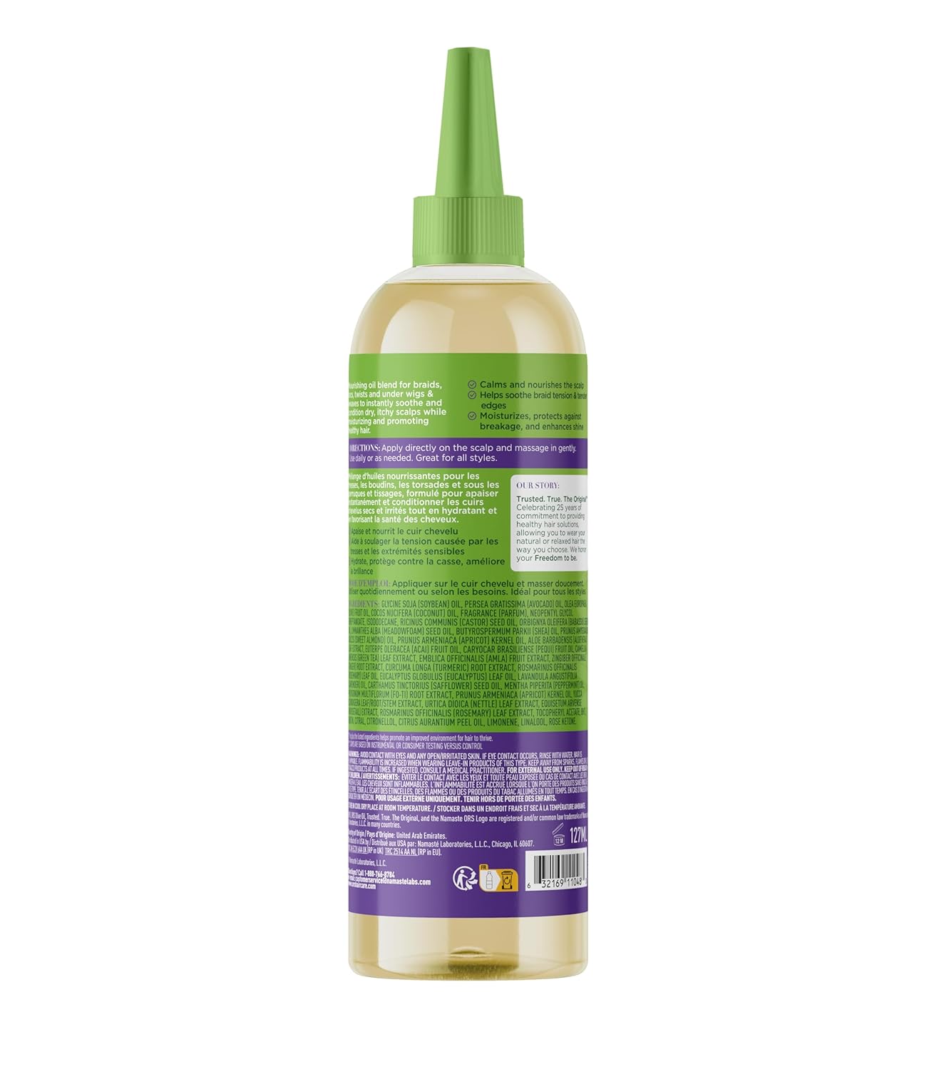 ORS Olive Oil Braidzone Soothing Scalp Oil with Lavender, Acai & Biotin for Nourishment 4.3 oz (Online Only) - Image 3