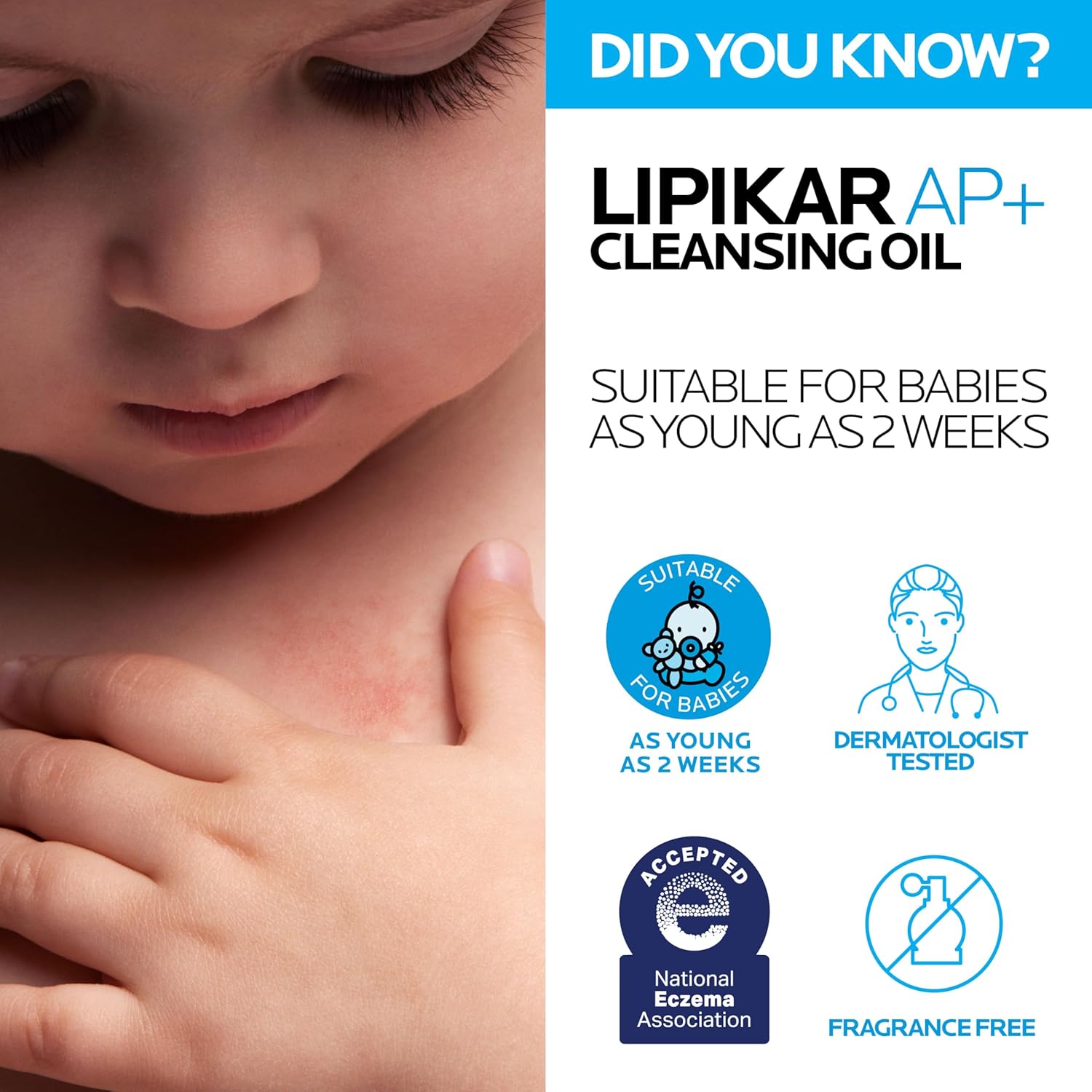 La Roche-Posay Lipikar AP+ Gentle Foaming Cleansing Oil, Gentle Oil Cleanser for Face and Body Formulated with Niacinamide, Long-Lasting 24-hour Hydration, 400ml - Image 10