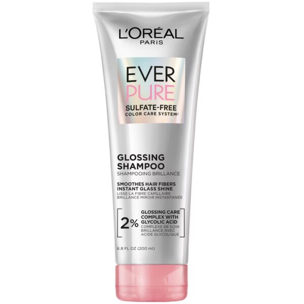 L'Oreal Paris EverPure Sulfate Free Glossing Shampoo with Glycolic Acid - 6.8 fl oz