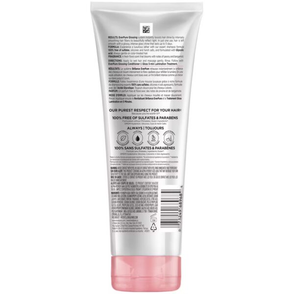 L'Oreal Paris EverPure Sulfate Free Glossing Shampoo with Glycolic Acid - 6.8 fl oz - Image 3