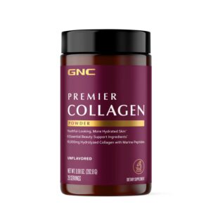 GNC Premier Collagen Powder - Unflavored (28 Servings) 9.98oz