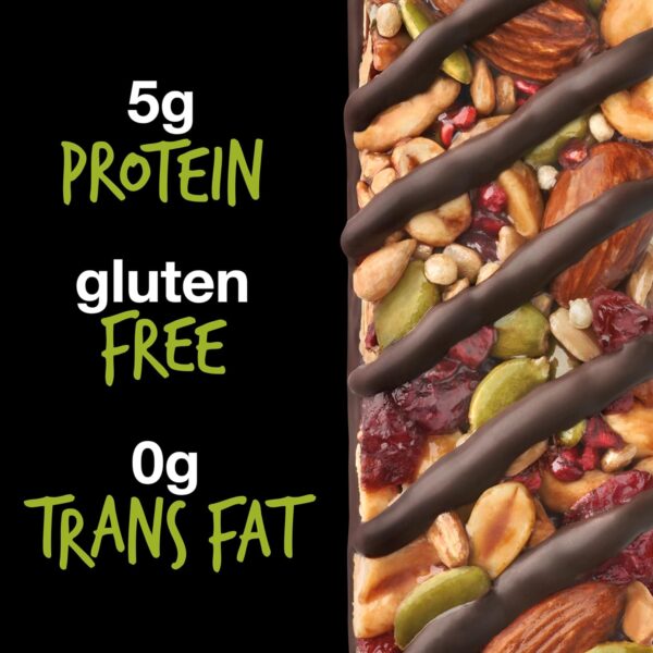 KIND Seeds Fruit & Nuts Snack Bar, Dark Chocolate Raspberry Pumpkin Seed | 5g Protein, High Fiber, Gluten Free Bars, 1.4 OZ - ONE BAR - Image 6