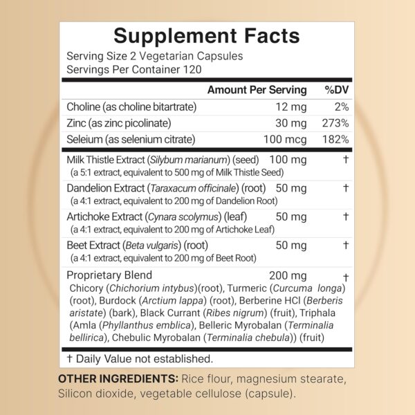 Nature Bell Liver Cleanse Detox & Repair, 240 Veggie Capsules | Milk Thistle with Turmeric, Dandelion Root, Artichoke, Black Currant Oil & More in 15-in-1 Herbal Formula | - Image 5