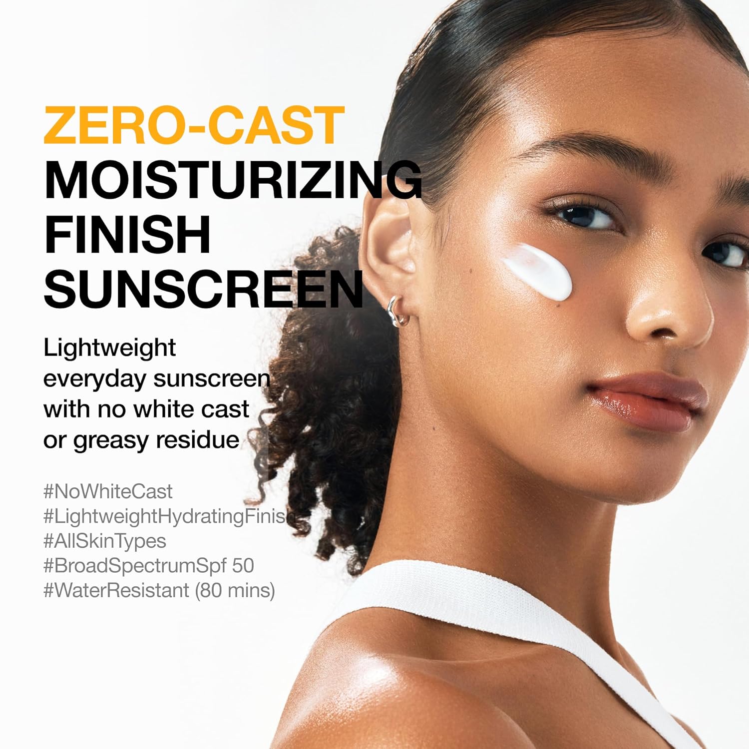 Anua Zero-Cast Moisturizing Finish Sunscreen,SPF 50, Glow Natural Sunscreen,No White cast, Hyaluronic Acid, Niacinamide sun block for face,Oil-Free, Oxybenzone free, Travel Essential (50ml/1.69fl.oz) - Image 3