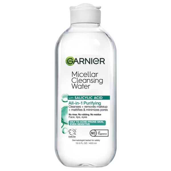 Garnier Micellar Water Purifying Facial Cleanser with Salicylic Acid Makeup Remover - 13.5 fl oz