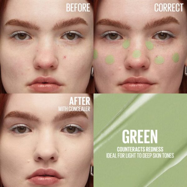 Maybelline Instant Age Rewind Multi-Use Dark Circles Concealer Medium to Full Coverage - 0.2 fl oz - 151 -Green - Image 4