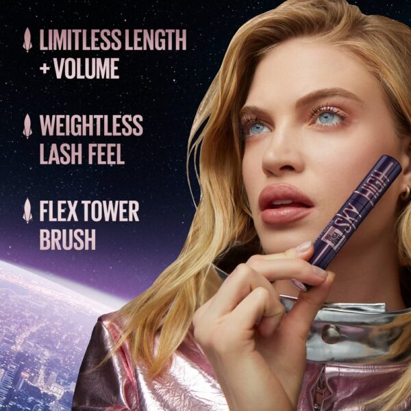 Maybelline Lash Sensational Sky High Lengthening Mascara - 0.24 fl oz - 789- Green Altitude - Image 6