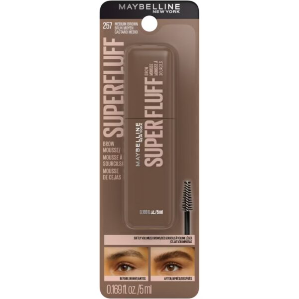 Maybelline Superfluff Volumizing Eyebrow Gel Mousse - 0.17 fl oz - Medium Brown - 257 - Image 9