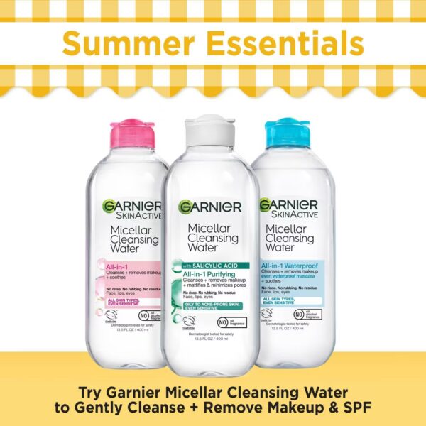 Garnier Micellar Water Purifying Facial Cleanser with Salicylic Acid Makeup Remover - 13.5 fl oz - Image 4