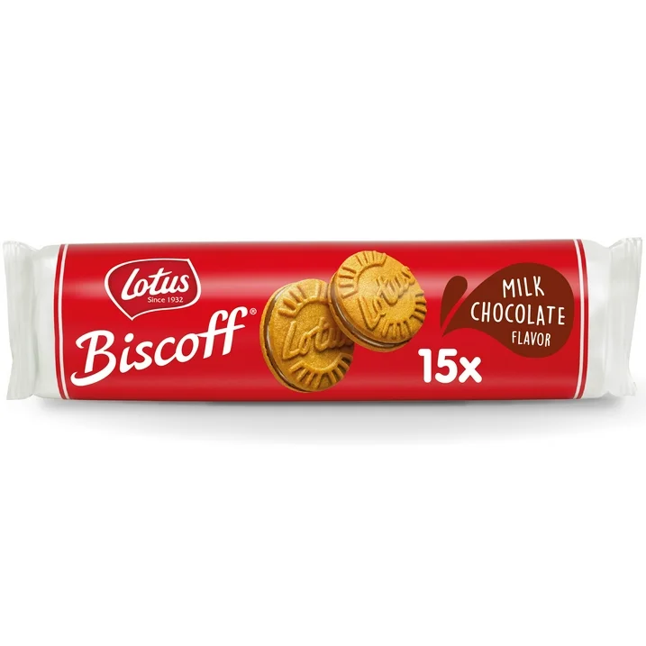 Lotus Biscoff Sandwich Cookie Milk Chocolate Cream, 5.29 Oz