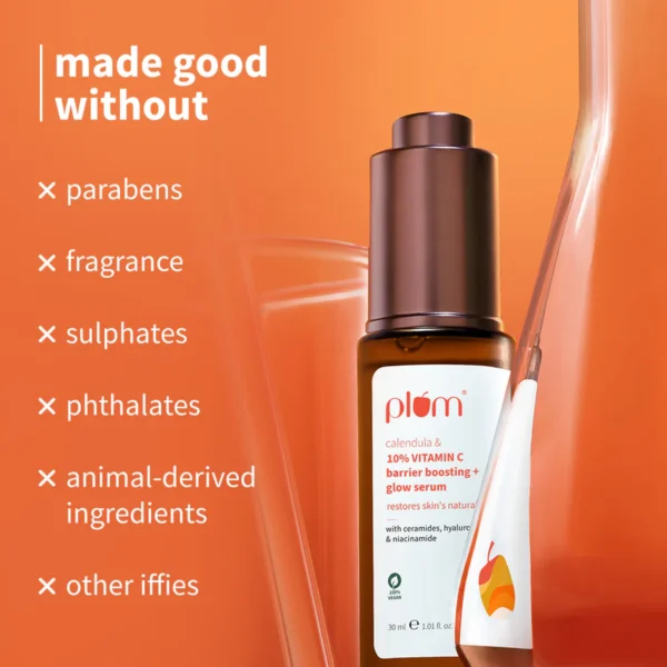 Plum 10% Vitamin C Barrier Boosting + Glow Serum with Calendula 30ml - Image 10