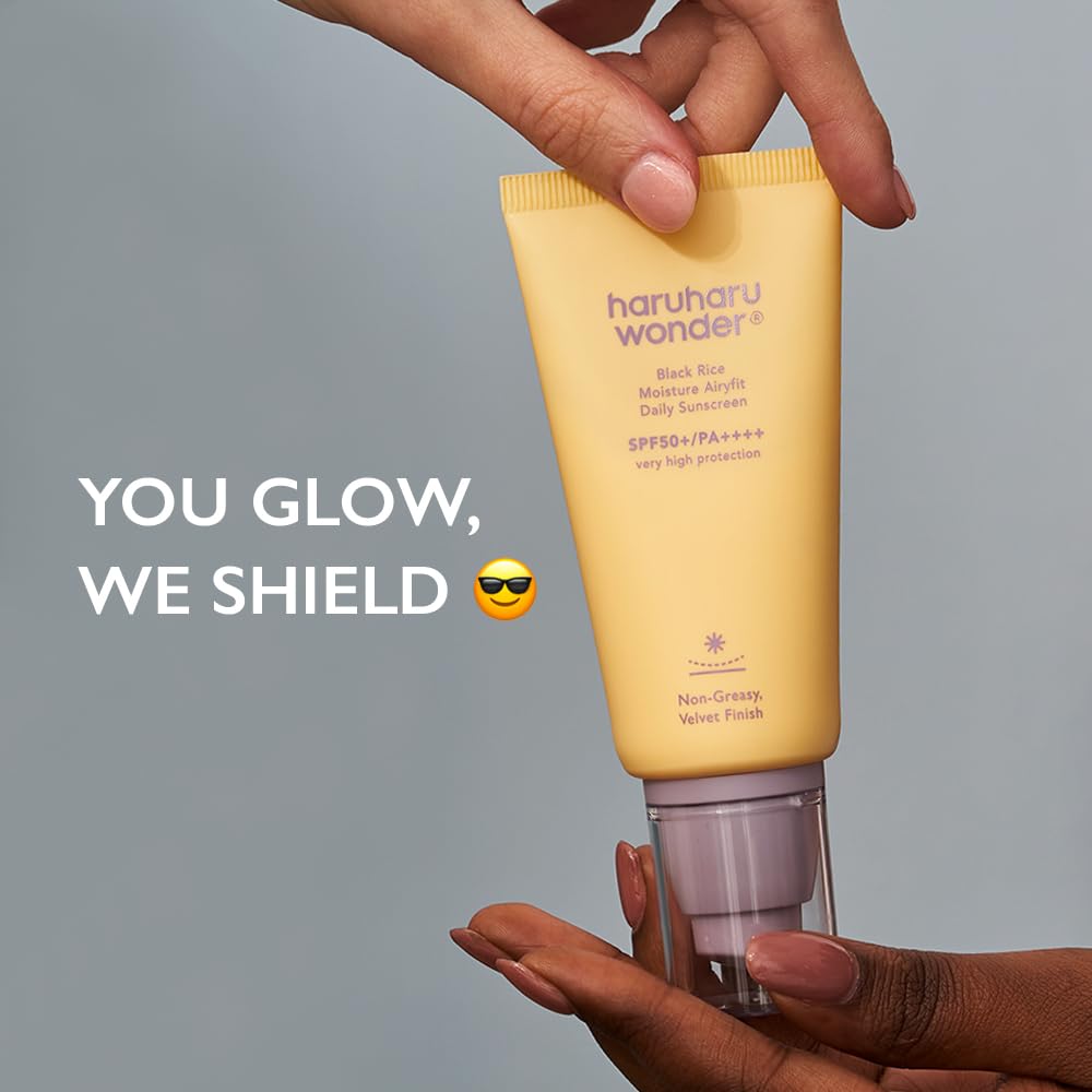 Haruharu Wonder Black Rice Daily Sunscreen, Moisture Airyfit, 1.69oz | No White Cast | Velvet Finish | Hydrating | Moisturizing | Korean Skin Care | Vegan | Clean Beauty - Image 3