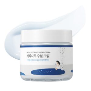 ROUND LAB Birch Juice Moisturizing Cream 2.7 Fl Oz, 48-Hour Deep Hydrating Face Moisturizer with Birch Sap & Vita Hyaluronic Acid