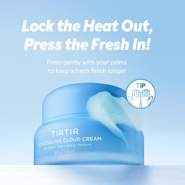 TIRTIR Ice-Cooling Cloud Cream | -4.36°C Instant Cool Down Firming Face Moisturizer for Day and Night Korean Skincare (1.76 Fl Oz) - Image 7
