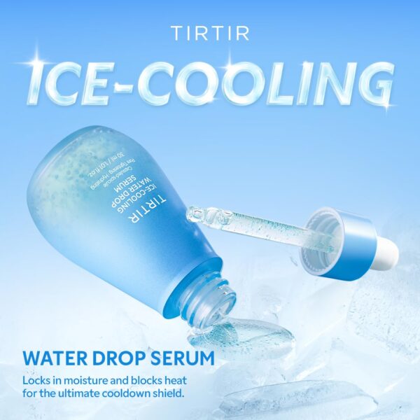 TIRTIR Ice-Cooling Water Drop Serum | -4.39°C Cooling Korean Serum for Face Instant Hydration Soothing Care (1.01 Fl Oz) - Image 3