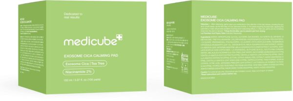 medicube Exosome CICA Tea Tree Calming Toner Pads for Sensitive Skin with Centella Asiatica Help Reduce Redness & breakouts. Low-irritating & Hydrating Daily Care, Korean Skincare, Vegan (100 Pads) - Image 7