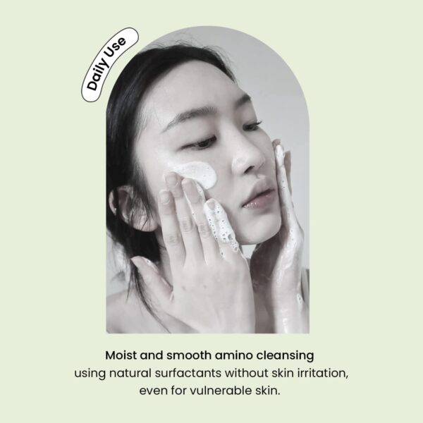 HEIMISH Matcha Biome Amino Acne Cleansing Foam - Deep Cleansing, Hydrating, Calming Facial Cleanser, Gentle Daily Face Wash with Amino Acids, Probiotics, for Oily & Acne-prone Skin, 5.3oz/150g - Image 4