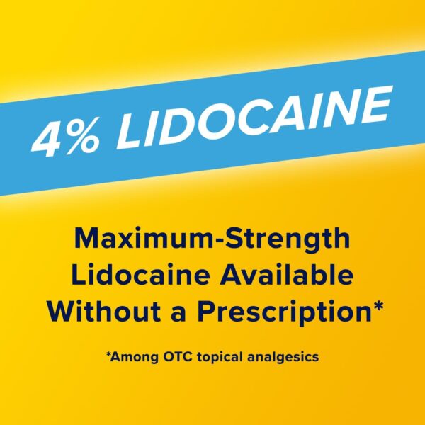 Aspercreme Odor Free Max Strength Lidocaine Pain Relief Liquid with Roll-On No Mess Applicator, 2.5 oz. - Image 4