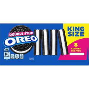 OREO Double Stuff Chocolate Sandwich Cookies, King Size,  (8 Cookies Per Pack)