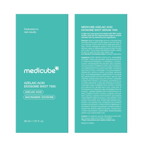 medicube Azelaic Acid Exosome Shot Serum 7500 – Deep Hydration for Smooth, Even Skin Texture | Use for After Spot Care, with Azelaic Acid, Niacinamide | Korean Skincare, 30ml / 1.01 fl.oz - Image 9