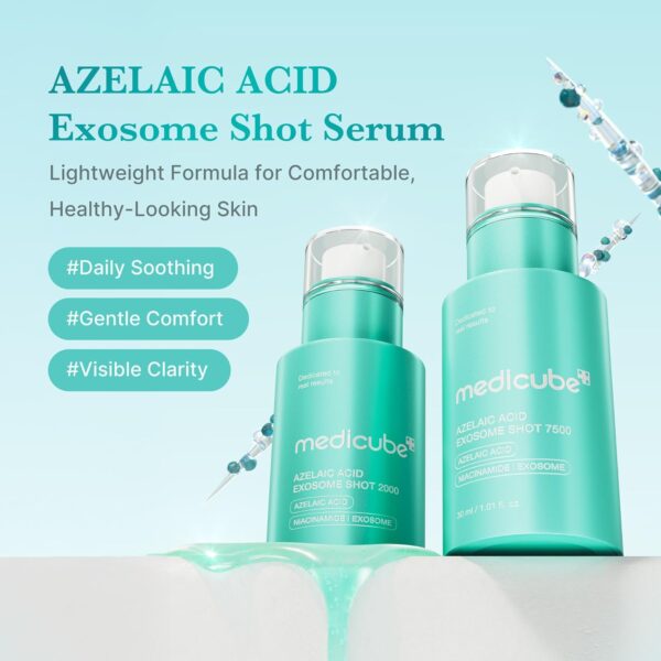 medicube Azelaic Acid Exosome Shot Serum 7500 – Deep Hydration for Smooth, Even Skin Texture | Use for After Spot Care, with Azelaic Acid, Niacinamide | Korean Skincare, 30ml / 1.01 fl.oz - Image 3
