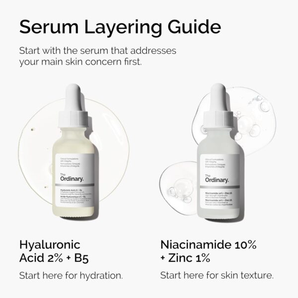 The Ordinary Hyaluronic Acid 2% + B5 (with Ceramides), Multi-Depth Hydration Serum for Plumper, Smoother Skin , 1oz - Image 3