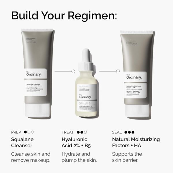The Ordinary Hyaluronic Acid 2% + B5 (with Ceramides), Multi-Depth Hydration Serum for Plumper, Smoother Skin , 1oz - Image 4