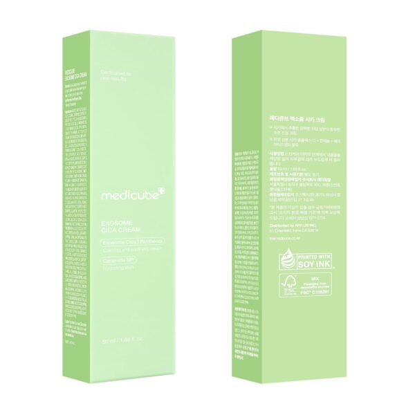 Medicube Exosome Cica Tea Tree Cream for Sensitive Skin with Centella Asiatica help reduce redness and breakouts. | Low-irritating, Moisturizing Daily Texture Care | Korean Skincare | 1.7 fl oz - Image 7