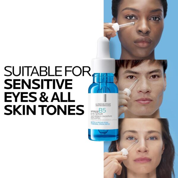 La Roche-Posay Hyalu B5 Eye Serum with Hyaluronic Acid & Caffeine for Dark Circles, Hydrating Serum for Dark Circles and Wrinkles with Roller Ball Applicator, Replumps Under Eye, Fragrance Free - Image 7
