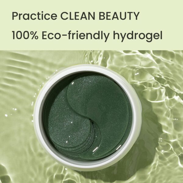 HEIMISH Matcha Biome Hydrogel Eye Patch - Anti Aging Under Eye Patches, Hydrating, Firming, Calming & Soothing Eye Mask with Matcha, Probiotics, for Dark Circles, Puffiness & Wrinkles, 1.4g/60ea - Image 8